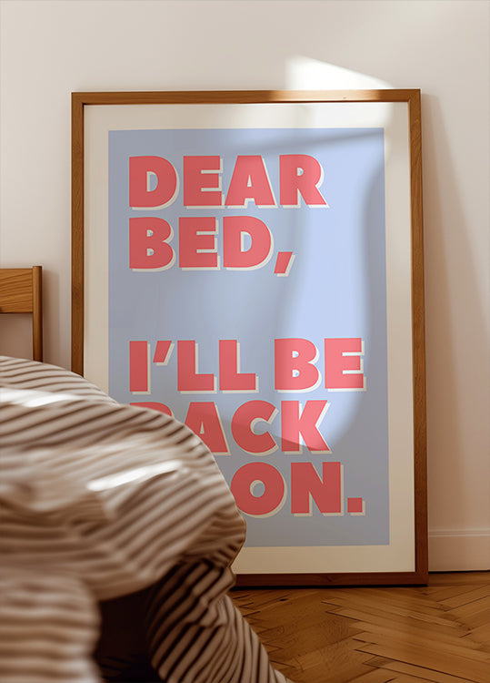 Letter to My Bed Poster