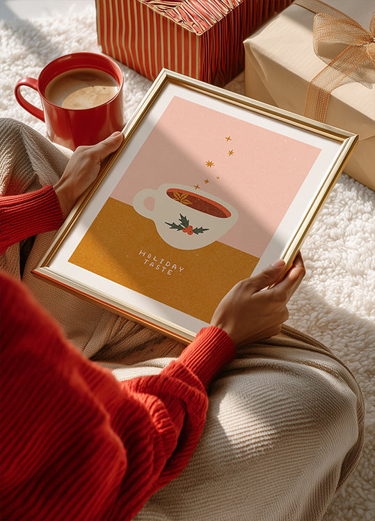 Mulled wine mug. Holiday Taste Poster