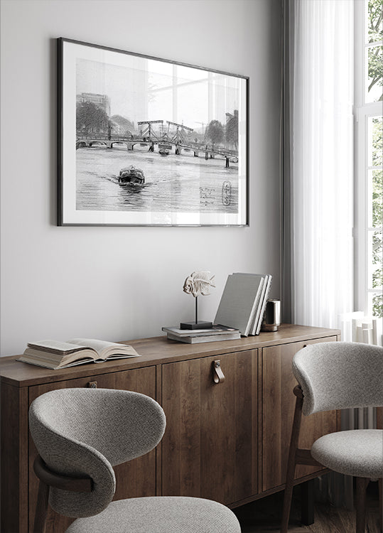 The Magere Brug In Amsterdam - 09-11-23 Poster