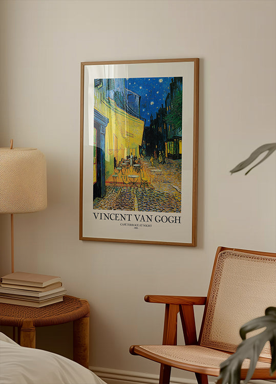 Café Terrace At Night Poster