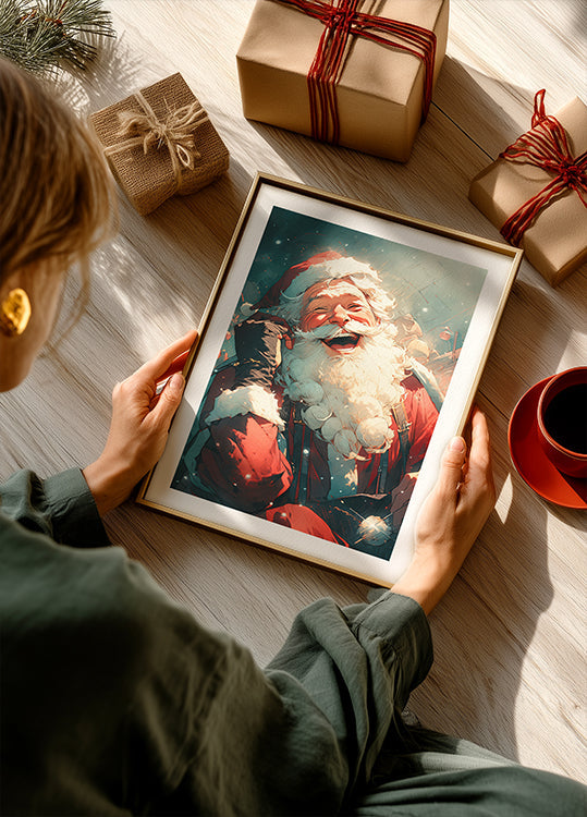 Jolly Santa Call Poster