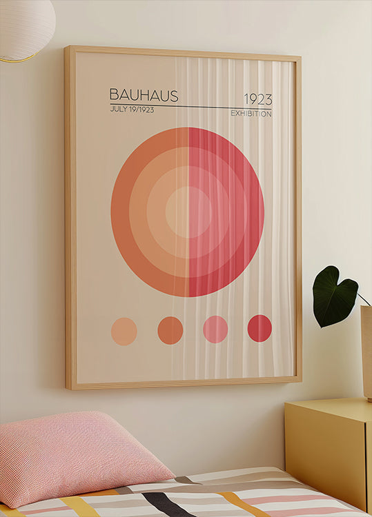 Bauhaus Circles Poster