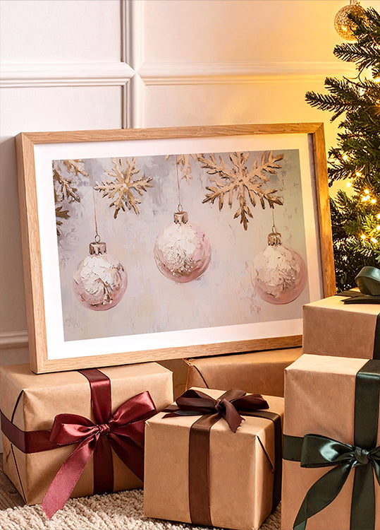 Elegant Winter Ornaments (NEW) Poster