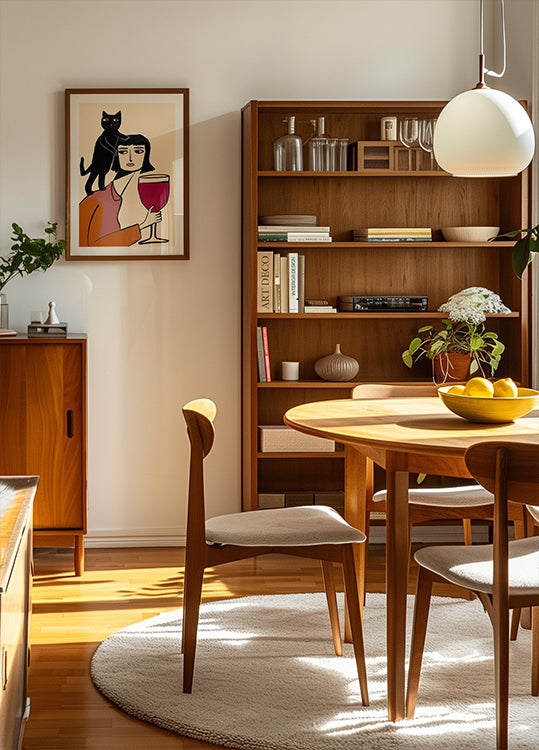 Wine and cat lovers Poster