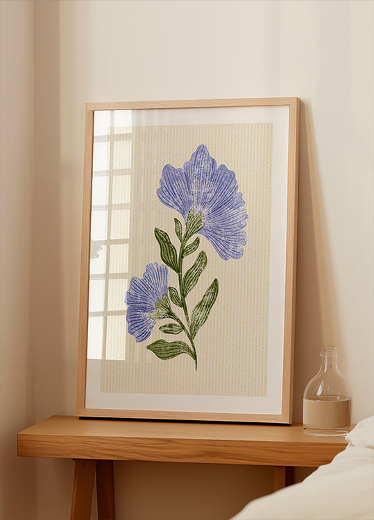 Vintage Flower Poster