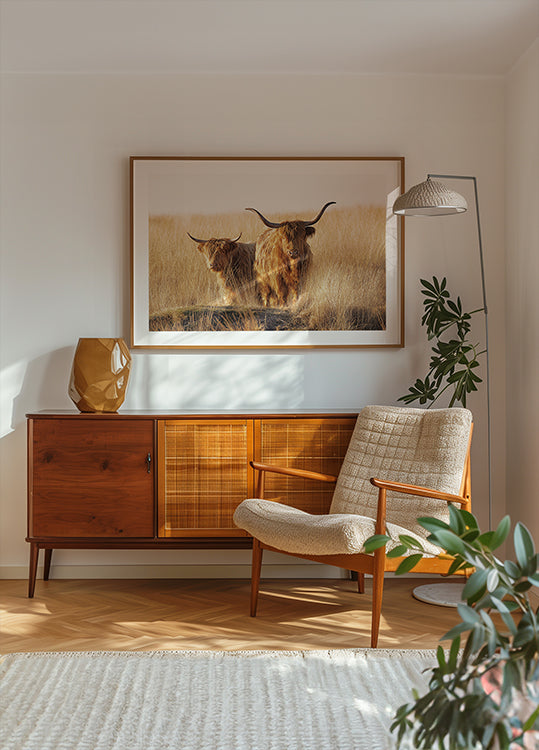 Young and Old Highlander Poster