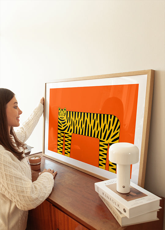 The Abstract Tiger Poster