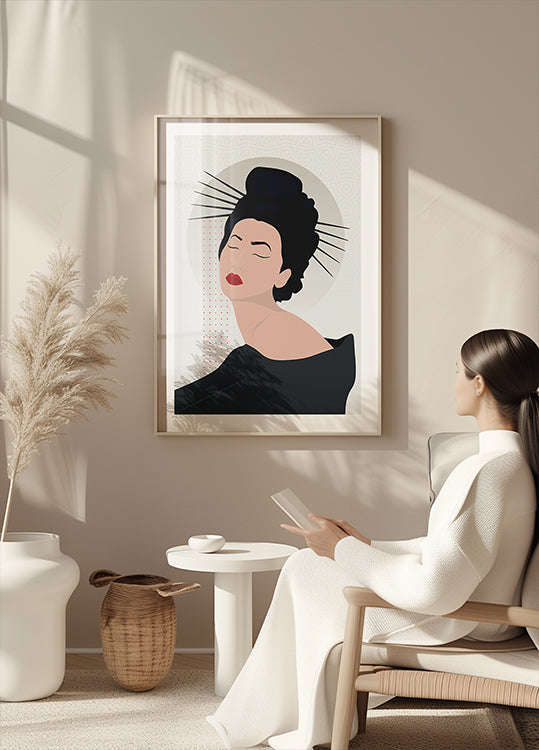 Graceful Geisha Poster