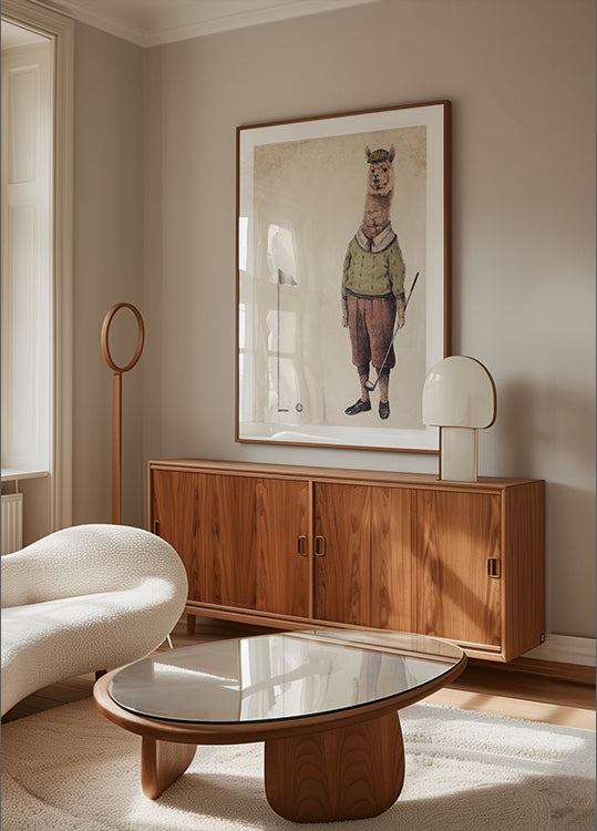 Alpaca Golf Club Poster