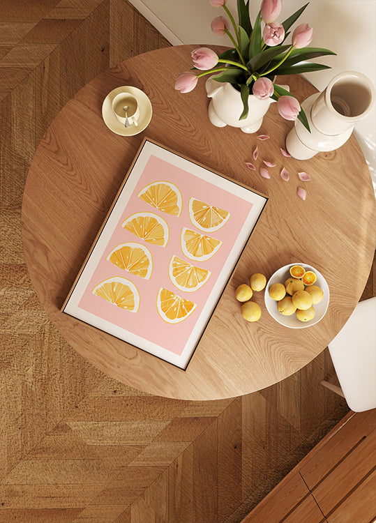 Sliced ​​Lemons Poster