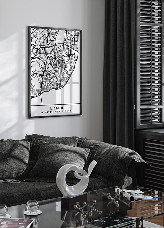 Black Maps 39 Poster