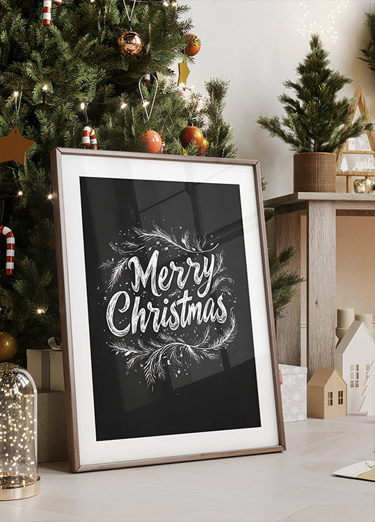 Holiday Chalk Wishes Poster