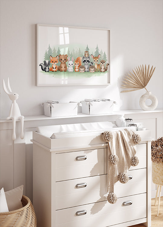 Cute forest animals Poster