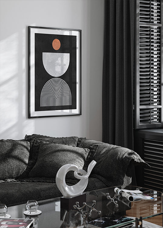 Lines and circles 10 Poster