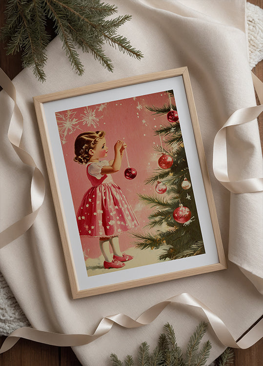 Girl With Baubles Poster