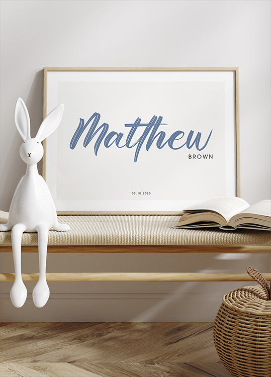 Baby Name Personalized Minimalist Poster