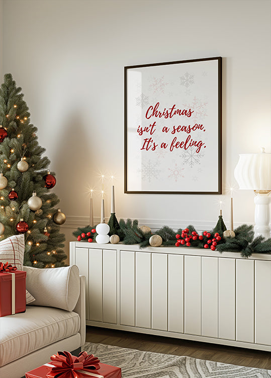 Christmas is a feeling Poster
