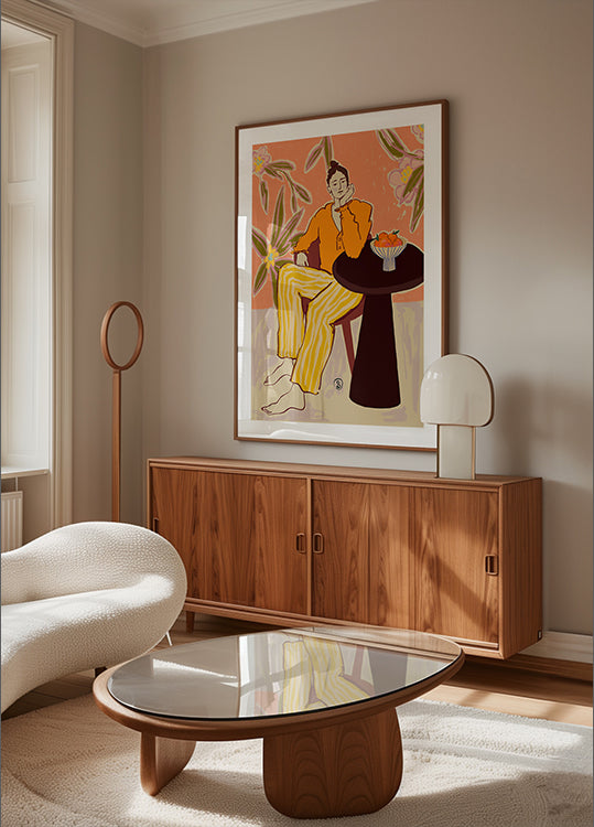 Woman With Oranges Poster