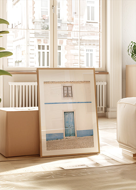 Ericeira Blue Door Poster