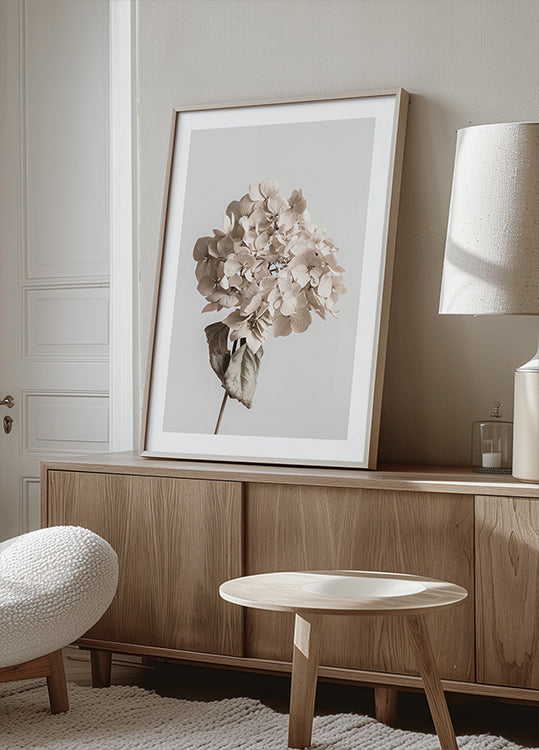 Beige dried flower Poster