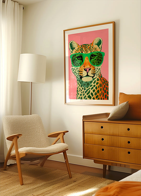 Cool Cat Portrait Poster