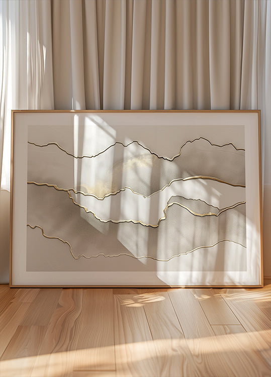 Metallic landscape nº3 Poster