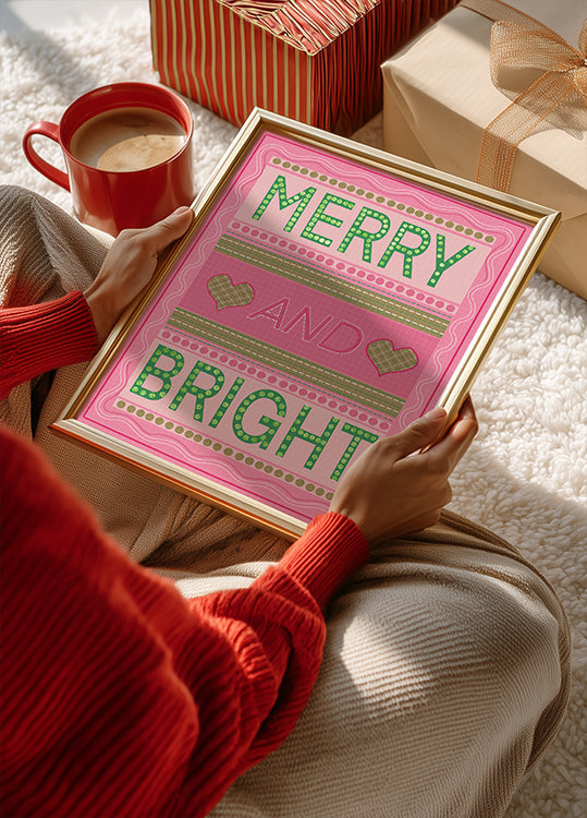 Merry and Bright Christmas Poster