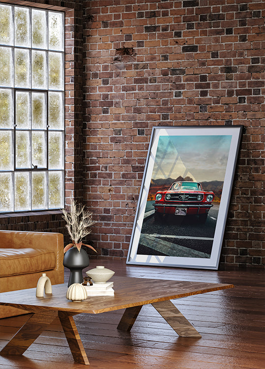 Vintage Car Love Poster