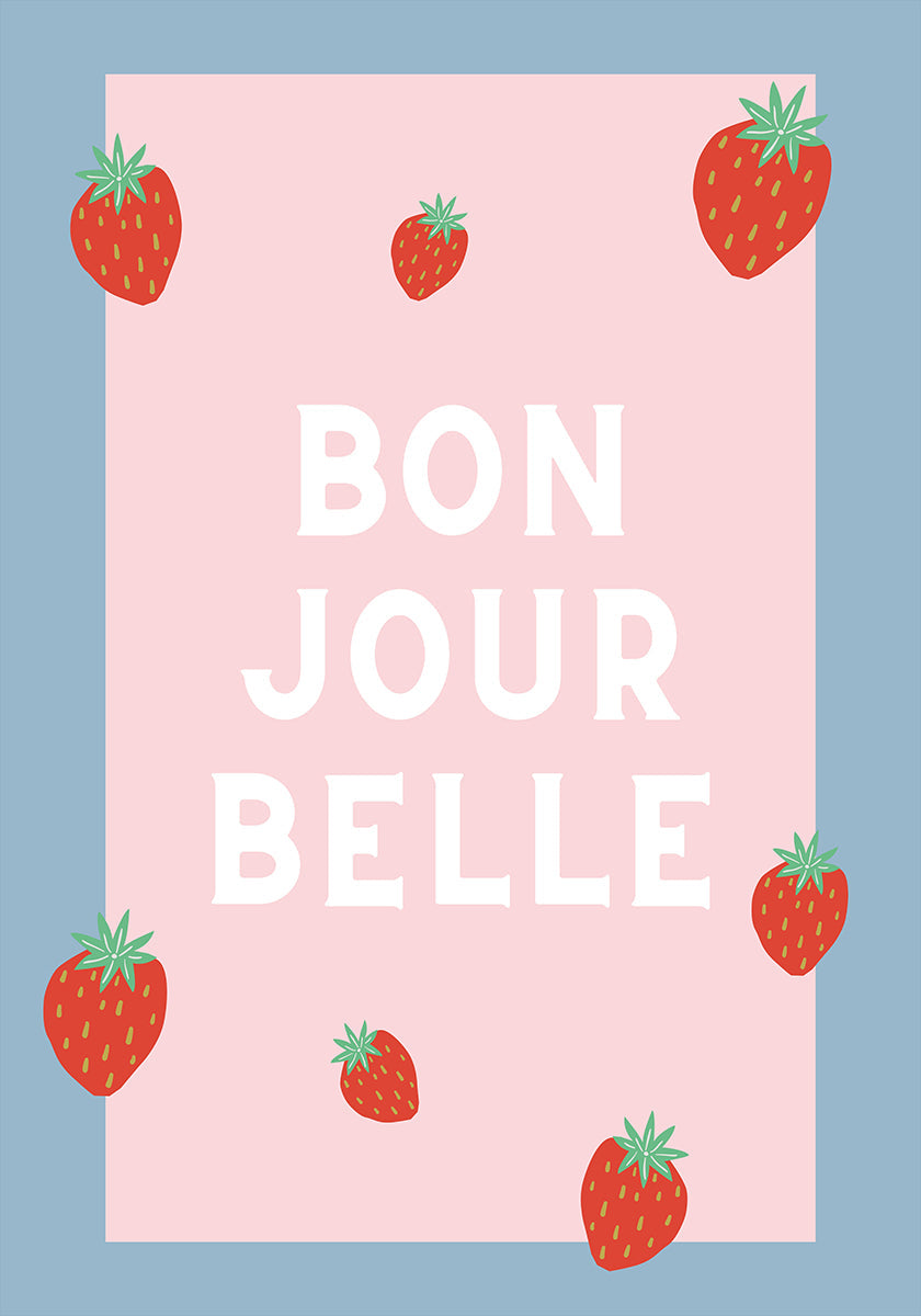 Bon Jour Belle Plakat - Posterbox