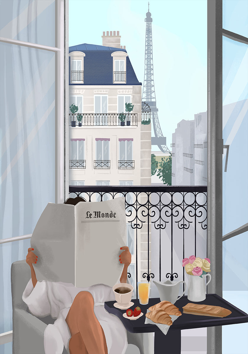 Paris Balcony Plakat - Posterbox