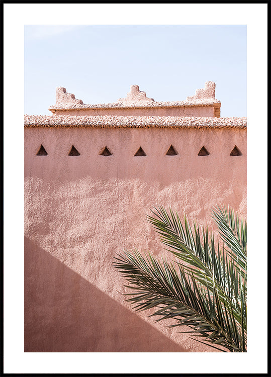 Palm and pink building (NEW) - Posterbox