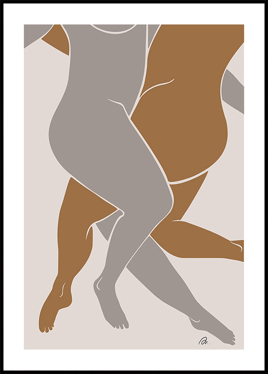 Lovers Beige - Posterbox