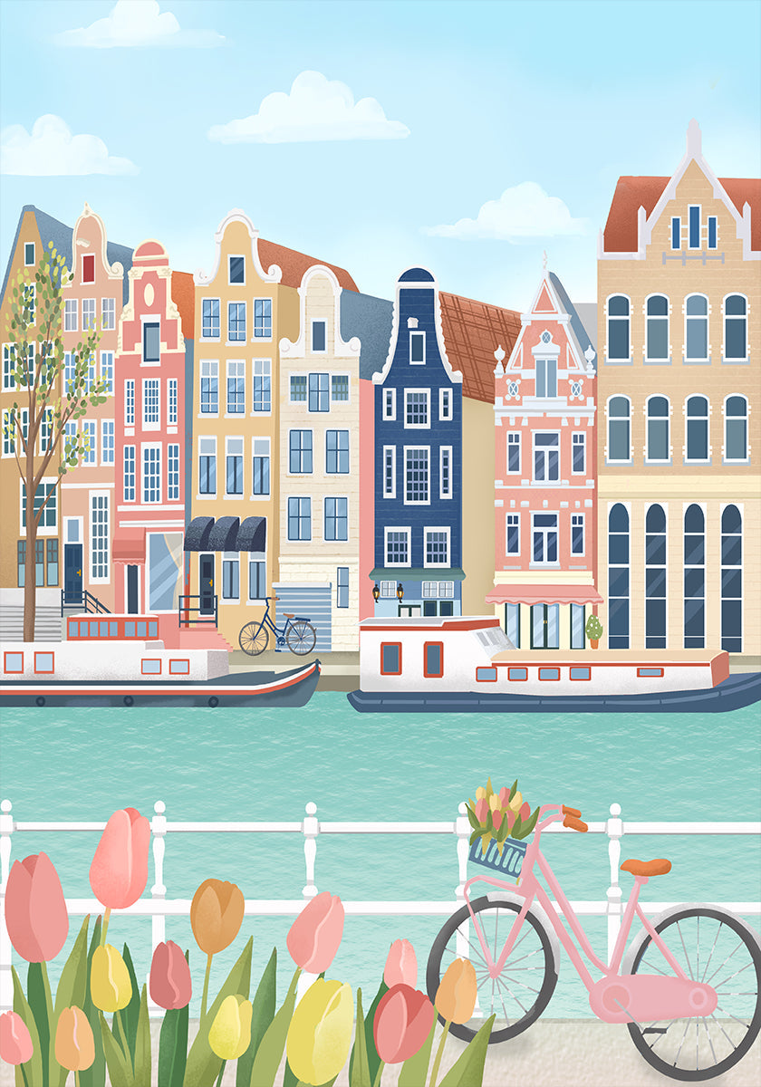 Amsterdam City Poster