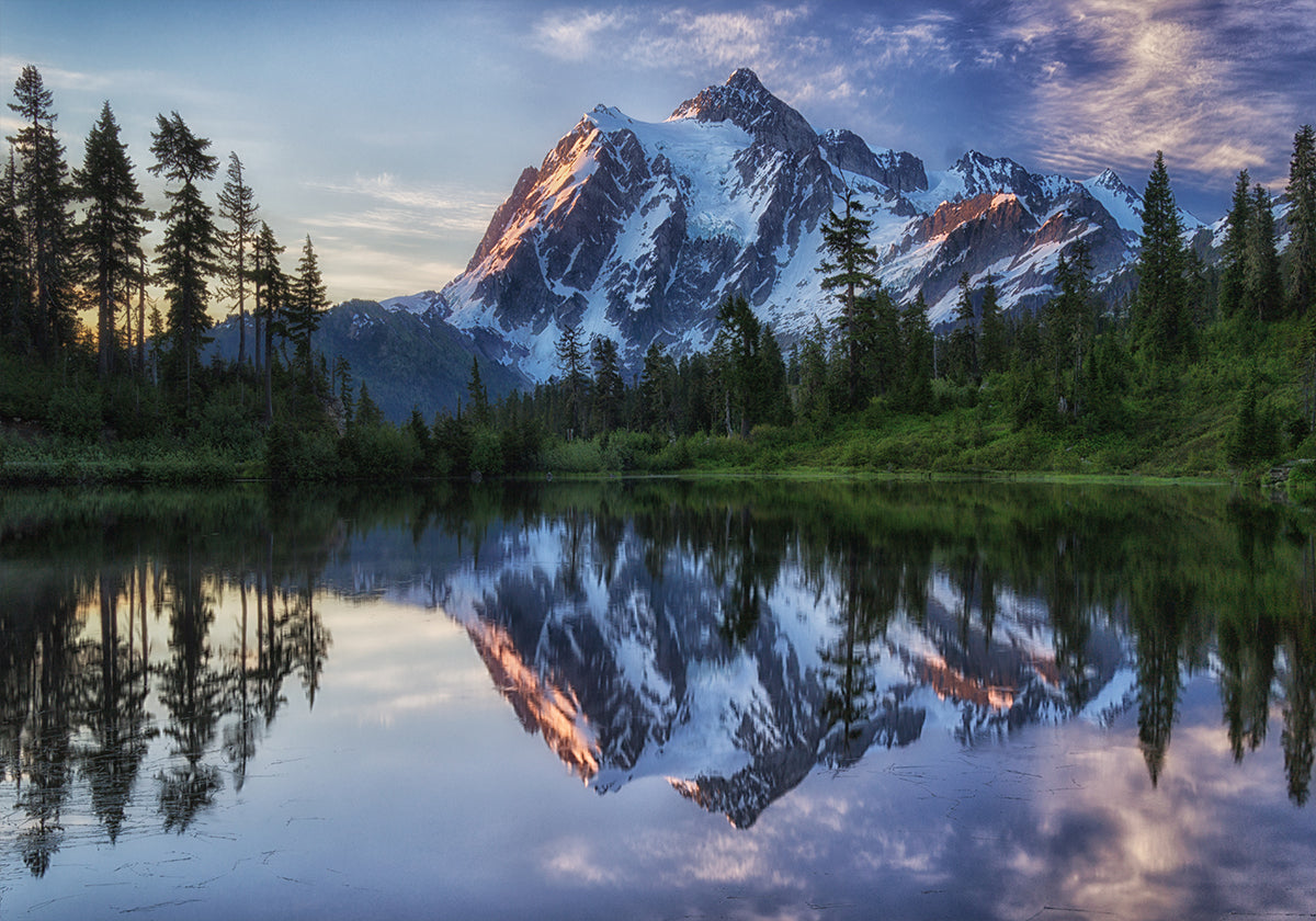 Sunrise on Mount Shuksan Poster