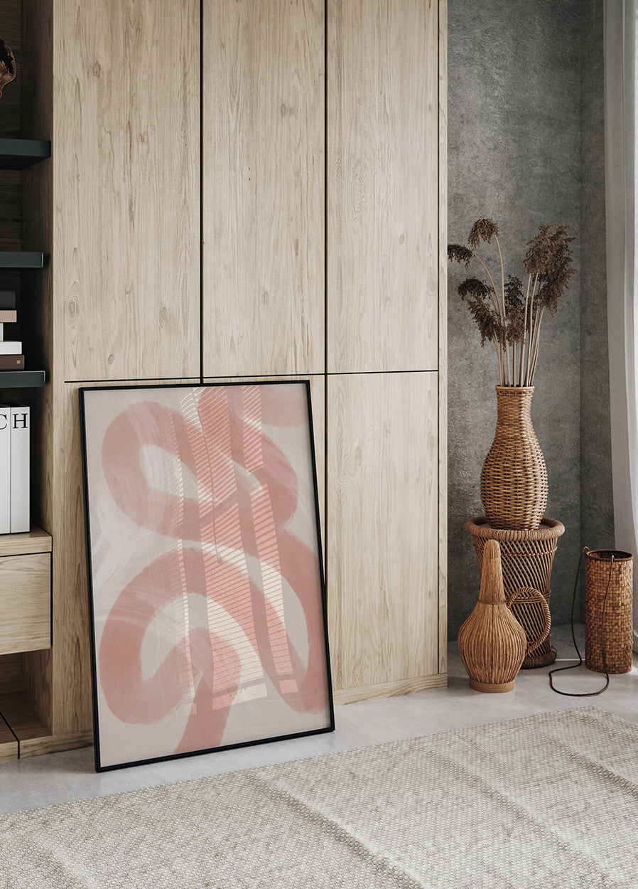 Pink Abstract Poster - Posterbox.dk