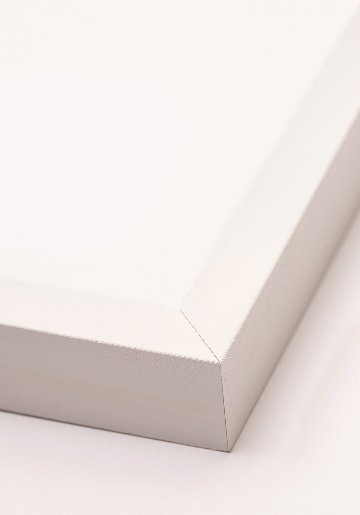 Hvid Træramme, Kvadrat - Posterbox