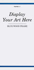 Blue wooden frame - Posterbox.dk