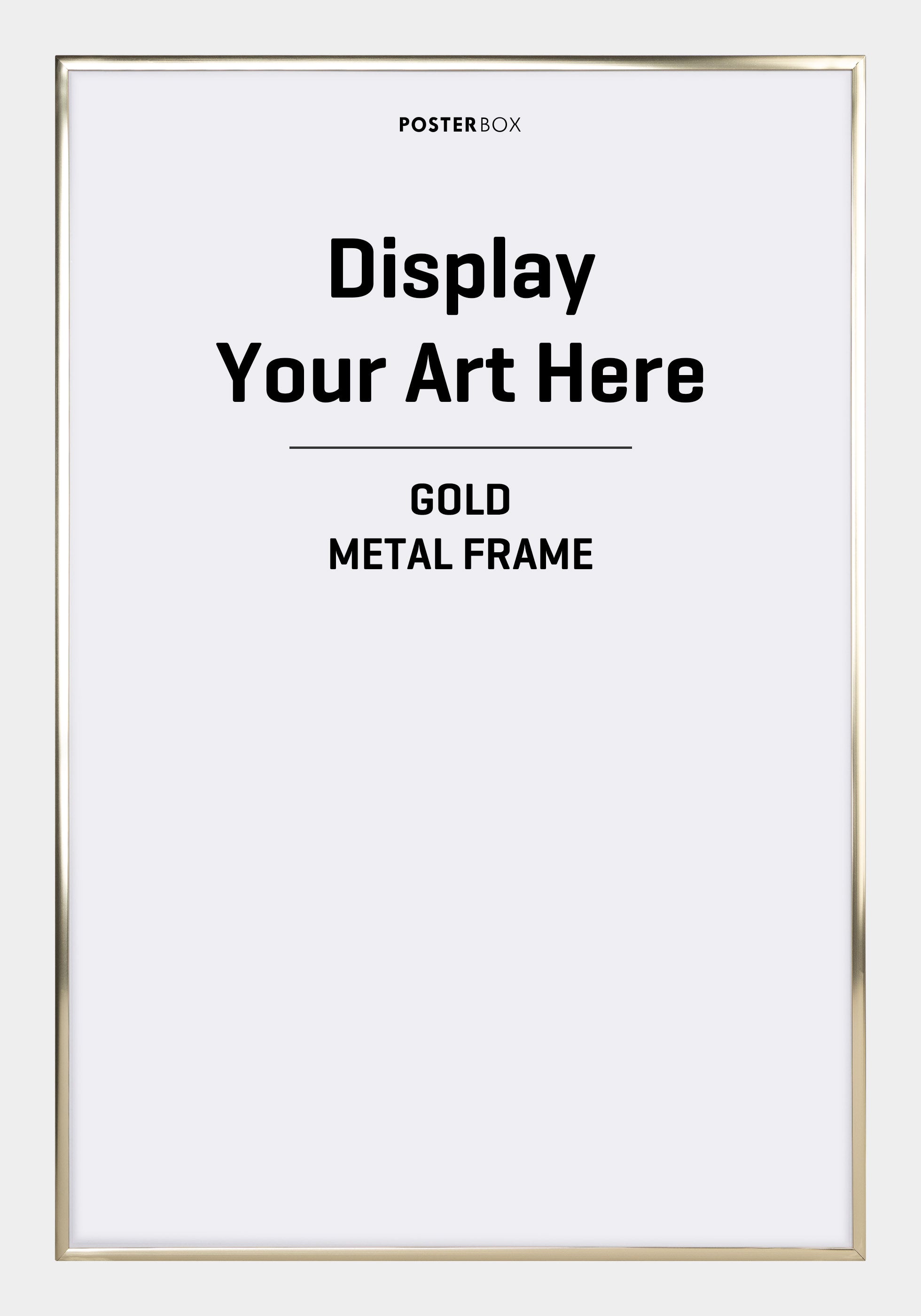 Gold Metal frame - Posterbox.dk