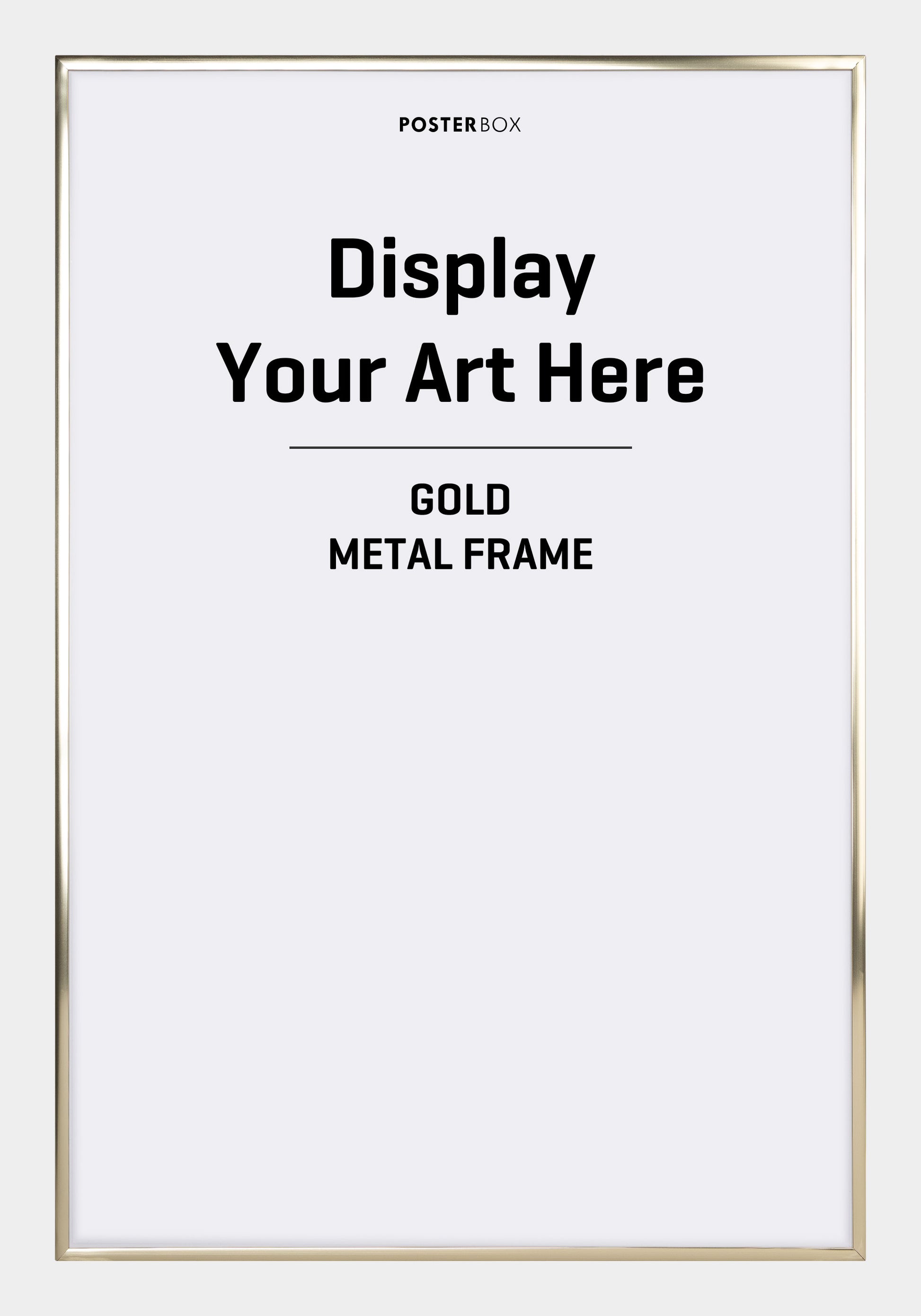 Gold Metal frame - Posterbox.dk