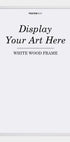 White wooden frame - Posterbox.dk