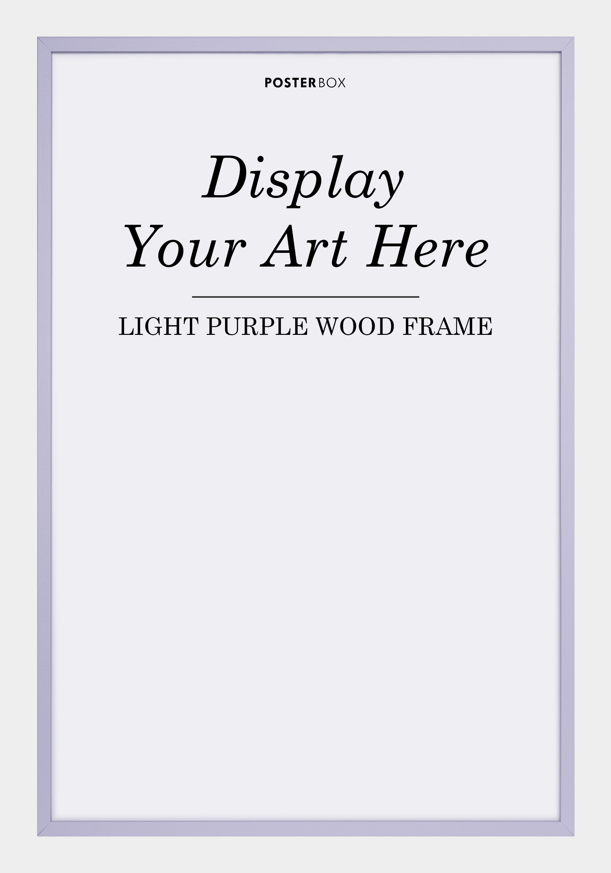 Light Purple Wooden Frame - Posterbox.dk