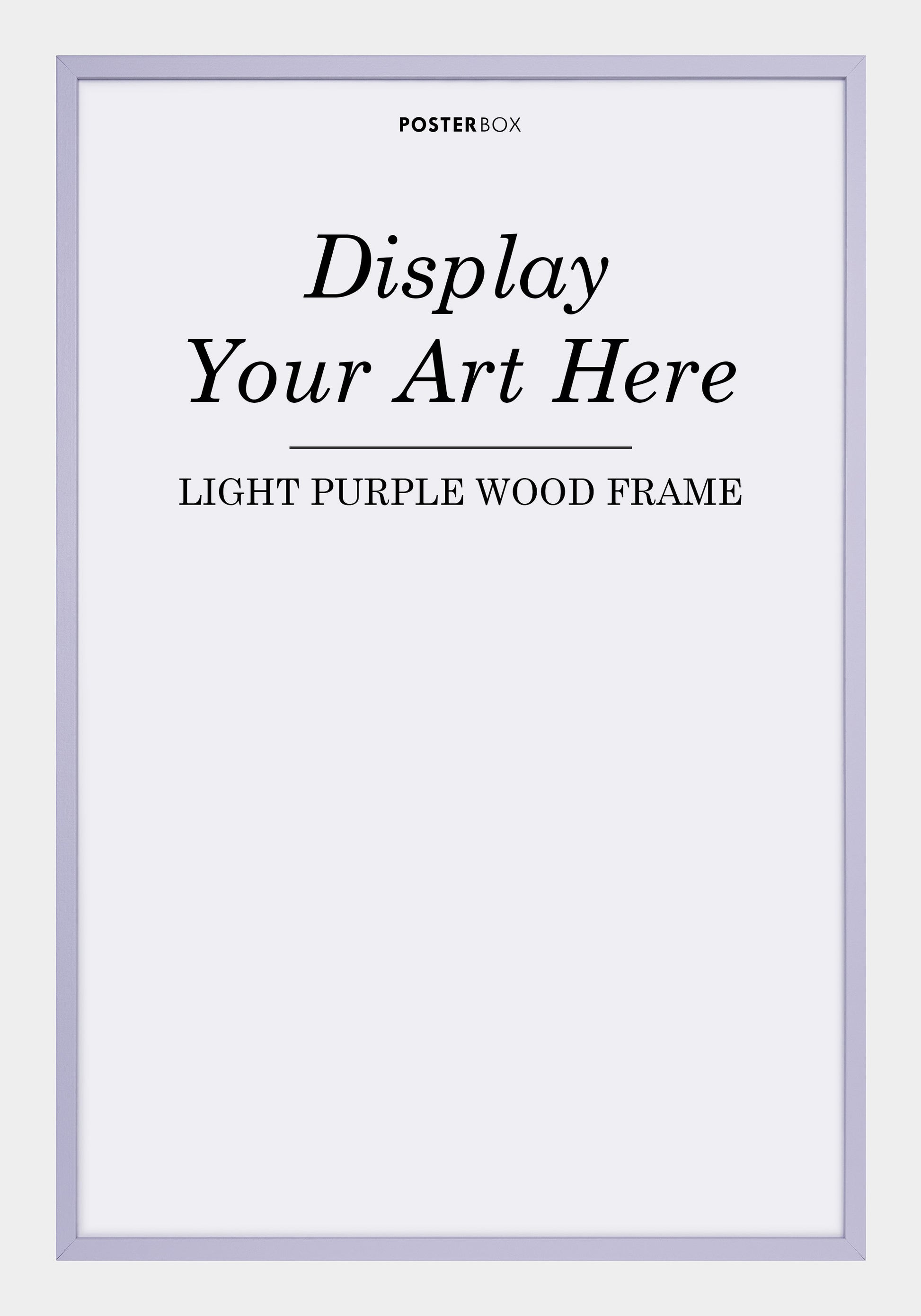 Light Purple Wooden Frame - Posterbox.dk