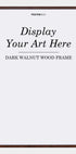 Dark Brown Wooden Frame - Posterbox.dk