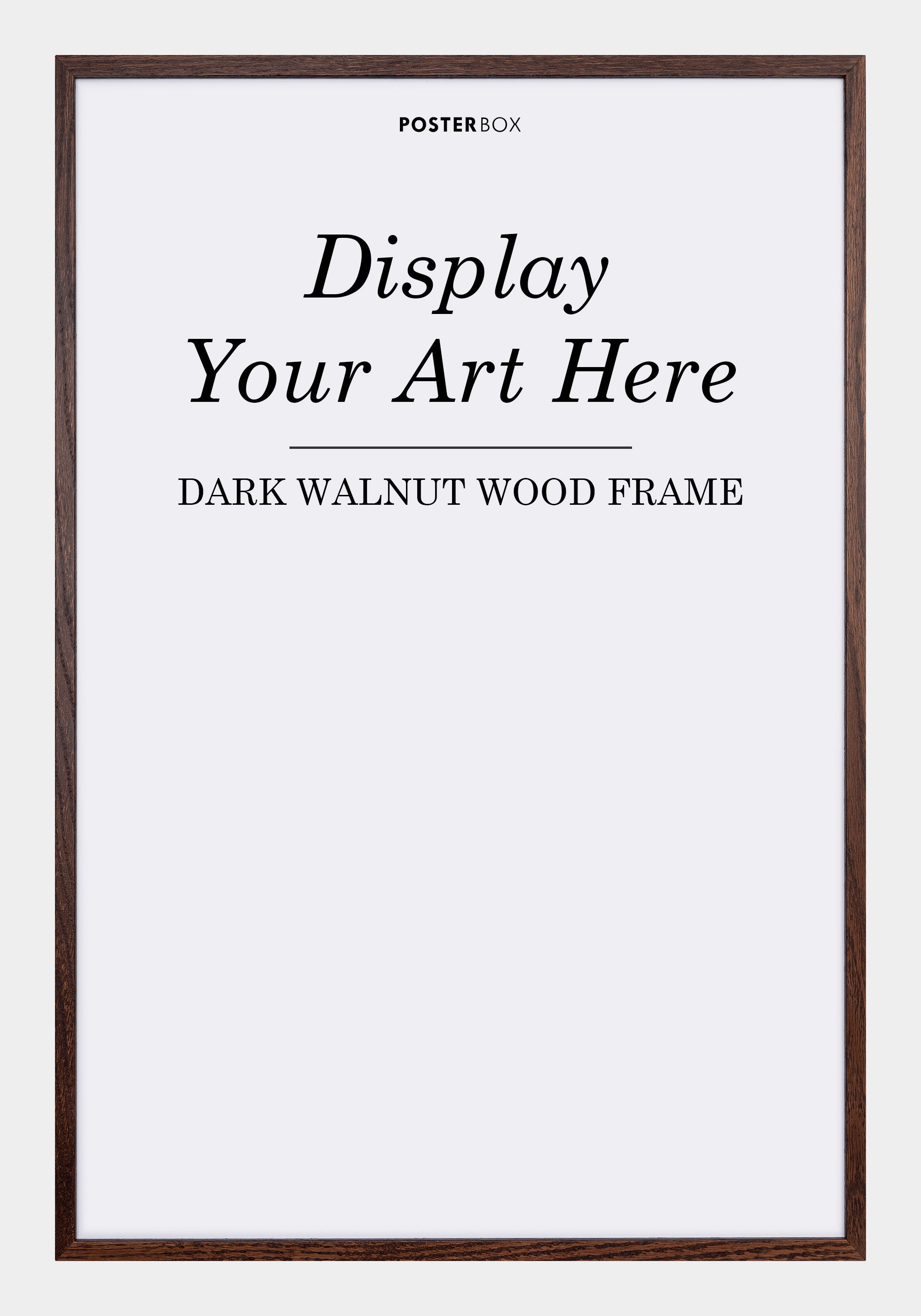 Dark Brown Wooden Frame - Posterbox.dk