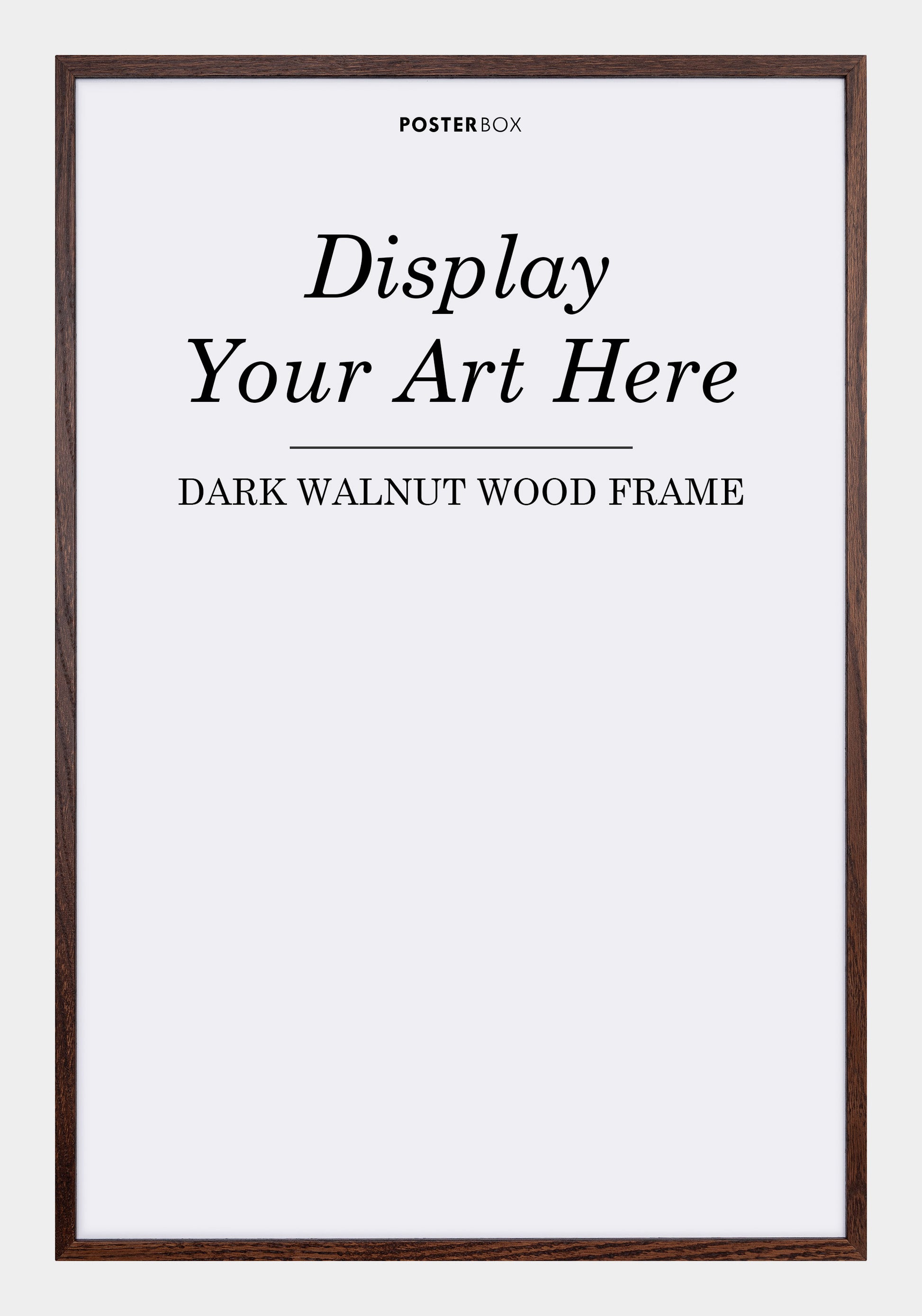 Dark Brown Wooden Frame - Posterbox.dk