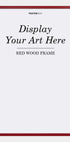 Red wooden frame - Posterbox.dk