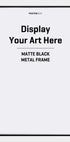 Black Matt Metal Frame - Posterbox.dk