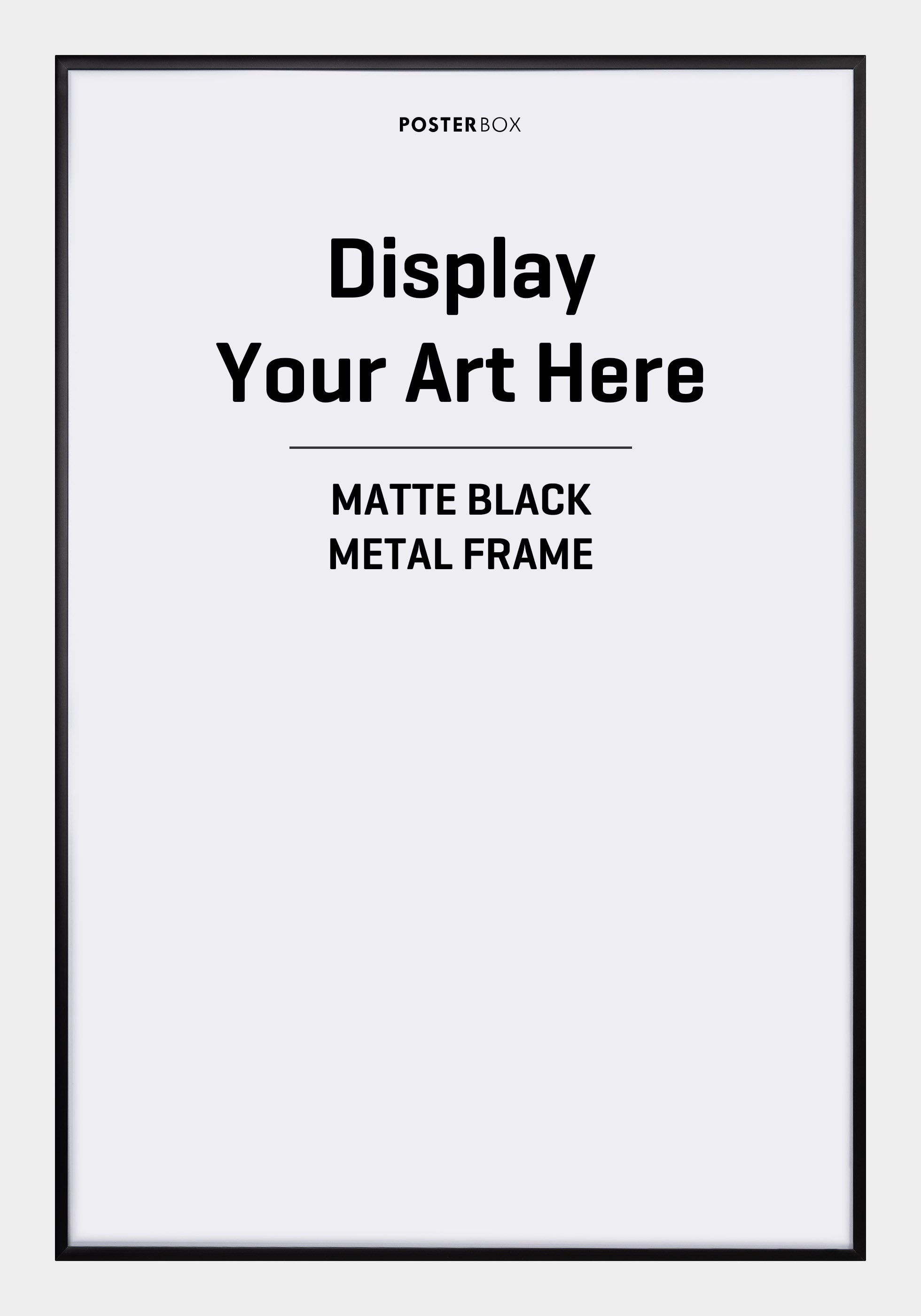 Black Matt Metal Frame - Posterbox.dk