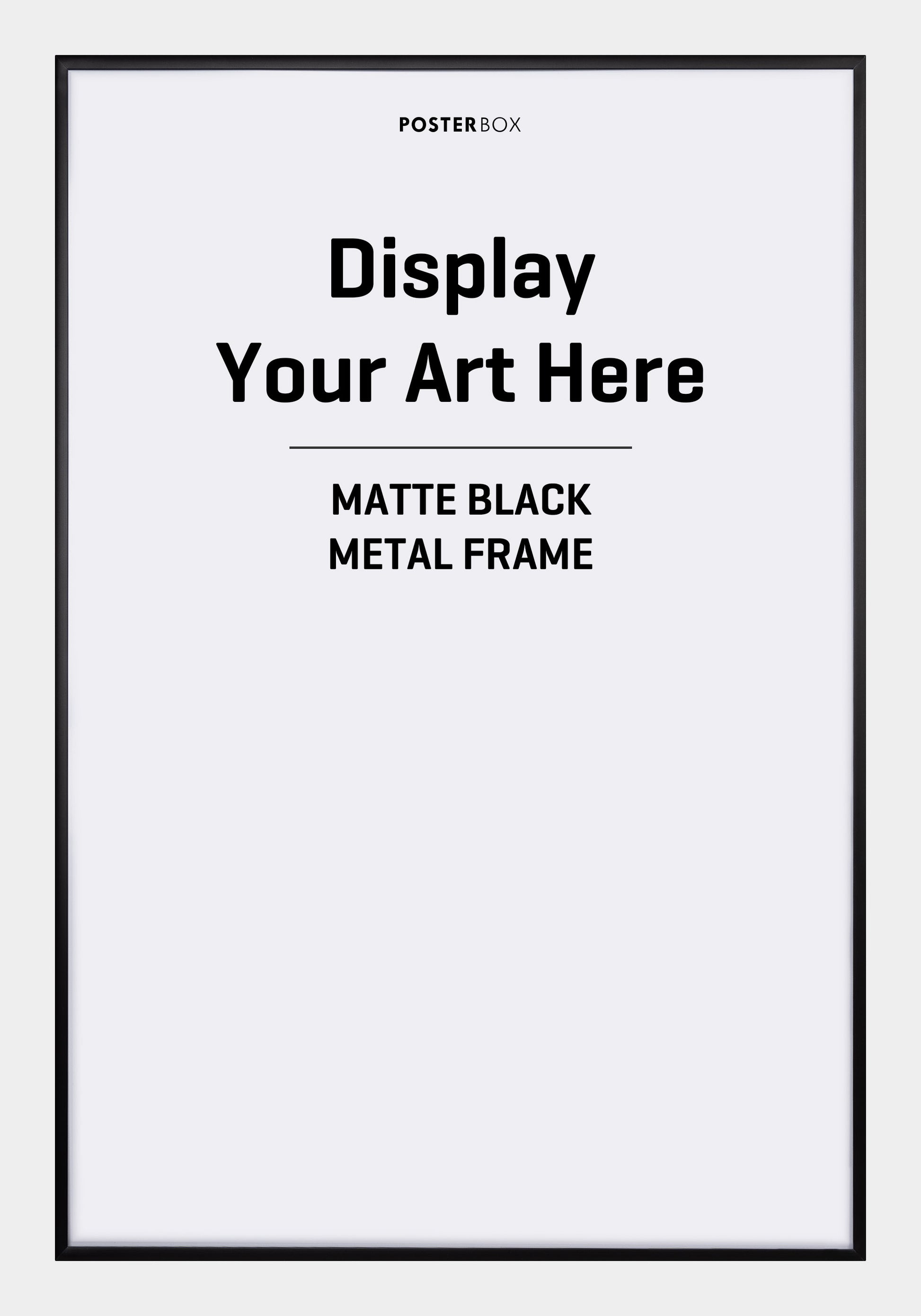 Black Matt Metal Frame - Posterbox.dk