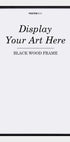 Black wooden frame - Posterbox.dk